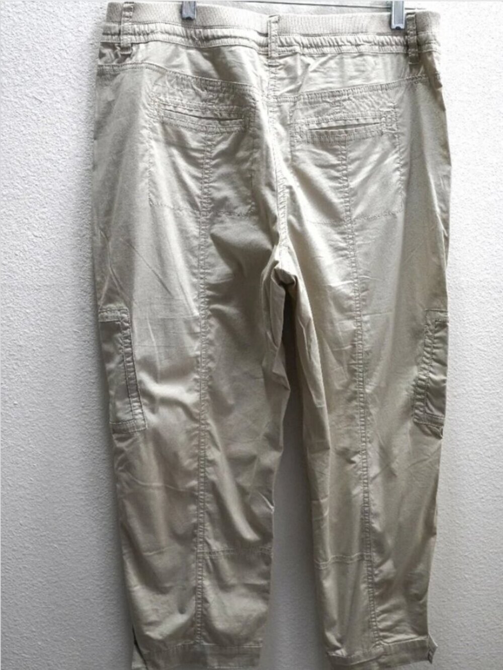Chico's Tan Crop Utility Pants size 0.5 - Picture 8 of 8